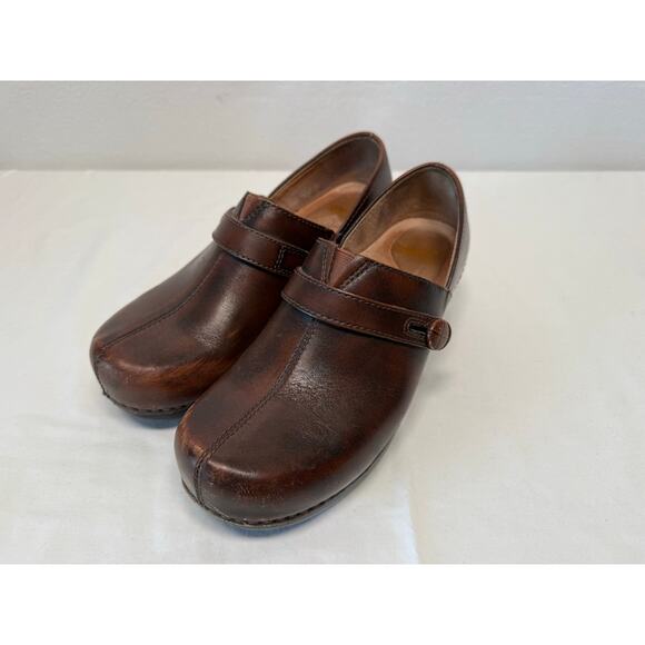 Dansko Solstice Brown Leather Clog, Women's Size 40 - Picture 1 of 8